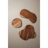   Platou pentru servire, 2401E16689, Vinga, 33.5x32x2 cm, Lemn, Maro