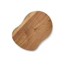 Set platou servire si 3 cutite de branzeturi, Vinga, 2610E19146, Fara maner, 28x20x2 cm, Lemn, Otel inoxidabil, Maro