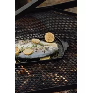 Tigaie grill, 2401E16603, Vinga, 41.3x23x2 cm, Fier, Negru