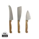 Set 3 cutite branza, 2410E24826, Vinga, 28.5 x 19.2 x 2.7 cm, Otel, Verde