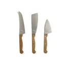 Set 3 cutite branza, 2410E24826, Vinga, 28.5 x 19.2 x 2.7 cm, Otel, Verde