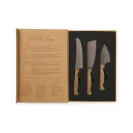  Set 3 cutite branza, 2410E24826, Vinga, 28.5 x 19.2 x 2.7 cm, Otel, Verde