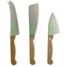 Set 3 cutite branza, 2410E24826, Vinga, 28.5 x 19.2 x 2.7 cm, Otel, Verde
