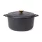 Oala 5.5 L, 2410E24595, Vinga, 33.9 x 27 x 17 cm, Fier, Negru