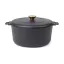 Oala 5.5 L, 2410E24595, Vinga, 33.9 x 27 x 17 cm, Fier, Negru