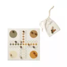 Set 3 jocuri Yacht, Ludo si X si 0, 2401E16560, Vinga, 24x24x2.8 cm, Hartie, Lemn, Maro