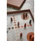 Set 3 jocuri Yacht, Ludo si X si 0, 2401E16560, Vinga, 24x24x2.8 cm, Hartie, Lemn, Maro