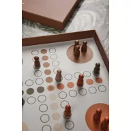   Set 3 jocuri Yacht, Ludo si X si 0, 2401E16560, Vinga, 24x24x2.8 cm, Hartie, Lemn, Maro