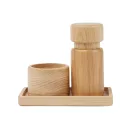 Set retro sare si piper, 2410E24722, Vinga, 15 x 8.5 x 12 cm, Lemn, Maro