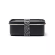   Caserola pentru alimente, 750 ml, Vinga, 2601E14779, 16.7x12.3x5.6 cm, Otel, Poliester, Negru