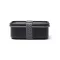 Caserola pentru alimente, 750 ml, Vinga, 2601E14779, 16.7x12.3x5.6 cm, Otel, Poliester, Negru