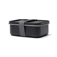   Caserola pentru alimente, 750 ml, Vinga, 2601E14779, 16.7x12.3x5.6 cm, Otel, Poliester, Negru