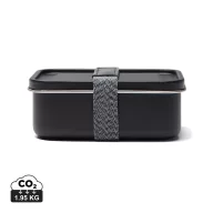   Caserola pentru alimente, 750 ml, Vinga, 2601E14779, 16.7x12.3x5.6 cm, Otel, Poliester, Negru