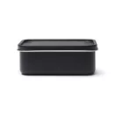 Caserola pentru alimente, 750 ml, Vinga, 2601E14779, 16.7x12.3x5.6 cm, Otel, Poliester, Negru