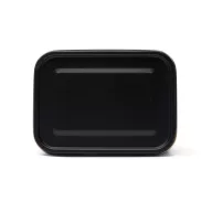   Caserola pentru alimente, 750 ml, Vinga, 2601E14779, 16.7x12.3x5.6 cm, Otel, Poliester, Negru