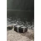 Caserola pentru alimente, 750 ml, Vinga, 2601E14779, 16.7x12.3x5.6 cm, Otel, Poliester, Negru