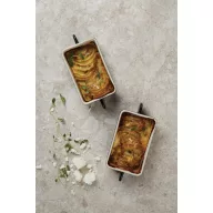   Set 2 boluri mici pentru cuptor, 2401E16628, Vinga, 17x8x4.7 cm, Gresie, Negru