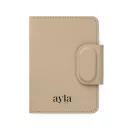 Husa pentru pasaport cu localizare, Vinga, 2610E18204, 10.8x2x14 cm, Poliuretan, ABS, Bej Greige