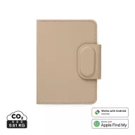   Husa pentru pasaport cu localizare, Vinga, 2610E18204, 10.8x2x14 cm, Poliuretan, ABS, Bej Greige