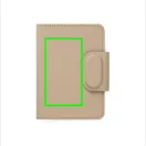 Husa pentru pasaport cu localizare, Vinga, 2610E18204, 10.8x2x14 cm, Poliuretan, ABS, Bej Greige