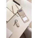 Breloc cu localizare, Vinga, 2610E18172, 3.2x9.3x0.7 cm, Poliuretan, ABS, Bej Greige