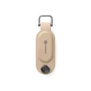 Breloc cu localizare, Vinga, 2610E18168, 3x8.5x2.6 cm, Poliuretan, ABS, Bej Greige