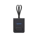 Eticheta bagaj, Vinga, 2610E17421, 8.5x1x9.8 cm, Poliuretan, ABS, Negru