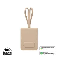   Eticheta bagaj, Vinga, 2610E17424, 8.5x1x9.8 cm, Poliuretan, ABS, Bej Greige