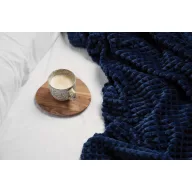   Patura 2401E16539, Vinga, 170x130x0.5 cm, Poliester, Poliuretan, Albastru navy