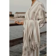   Halat de baie, Unisex, 2502E14095, Vinga, Bumbac, Poliester, Bej, M
