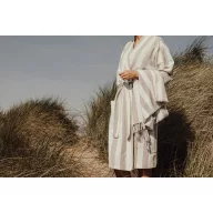   Halat de baie, Unisex, 2502E14095, Vinga, Bumbac, Poliester, Bej, M