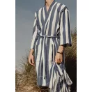 Halat de baie, Unisex, 2502E14094, Vinga, Bumbac, Poliester, Albastru, XL