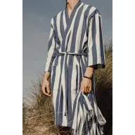   Halat de baie, Unisex, 2502E14094, Vinga, Bumbac, Poliester, Albastru, XL
