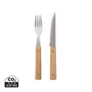 Set de tacamuri, 2502E16022, Vinga, 30.5 x 25 x 2.5 cm, Otel, Maro