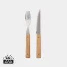 Set de tacamuri, 2502E16022, Vinga, 30.5 x 25 x 2.5 cm, Otel, Maro