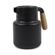   Cana termos, 1200 ml, 2502E16394, Vinga, 18.7 x 13 x 18.5 x ⌀13 cm, Otel, Negru