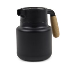   Cana termos, 1200 ml, 2502E16394, Vinga, 18.7 x 13 x 18.5 x ⌀13 cm, Otel, Negru