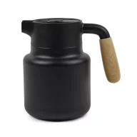   Cana termos, 1200 ml, 2502E16394, Vinga, 18.7 x 13 x 18.5 x ⌀13 cm, Otel, Negru