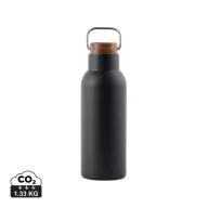   Termos 580 ml, 2401E16547, Vinga, 22xØ7.5 cm, Otel, Lemn, Negru