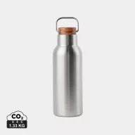   Termos 580 ml, 2401E16551, Vinga, 22xØ7.5 cm, Otel, Lemn, Argintiu