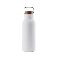   Termos 580 ml, 2401E16552, Vinga, 22xØ7.5 cm, Otel, Lemn, Alb