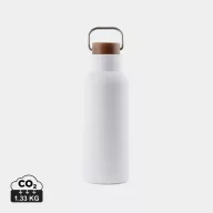   Termos 580 ml, 2401E16552, Vinga, 22xØ7.5 cm, Otel, Lemn, Alb