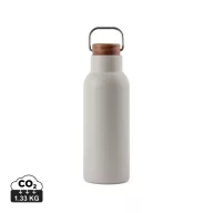   Termos 580 ml, 2401E16549, Vinga, 22xØ7.5 cm, Otel, Lemn, Gri