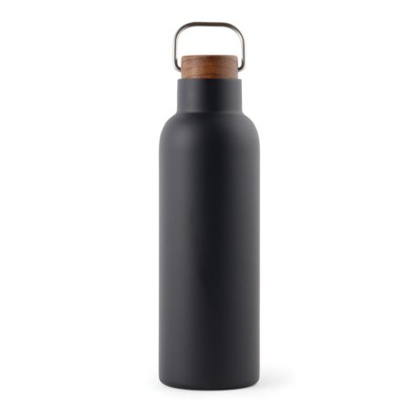 Termos 800 ml, 2401E16553, Vinga, 25.8xØ8 cm, Otel, Lemn, Negru