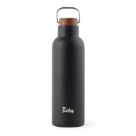   Termos 800 ml, 2401E16553, Vinga, 25.8xØ8 cm, Otel, Lemn, Negru