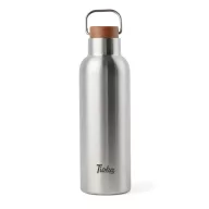   Termos 800 ml, 2401E16557, Vinga, 25.8xØ8 cm, Otel, Lemn, Argintiu