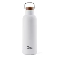   Termos 800 ml, 2401E16558, Vinga, 25.8xØ8 cm, Otel, Lemn, Alb