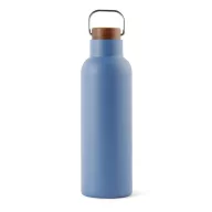   Termos 800 ml, 2401E16554, Vinga, 25.8xØ8 cm, Otel, Lemn, Albastru