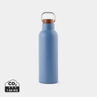   Termos 800 ml, 2401E16554, Vinga, 25.8xØ8 cm, Otel, Lemn, Albastru