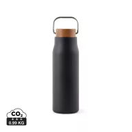   Termos 300 ml, 2401E16541, Vinga, 18.6xØ6 cm, Otel, Lemn, Negru